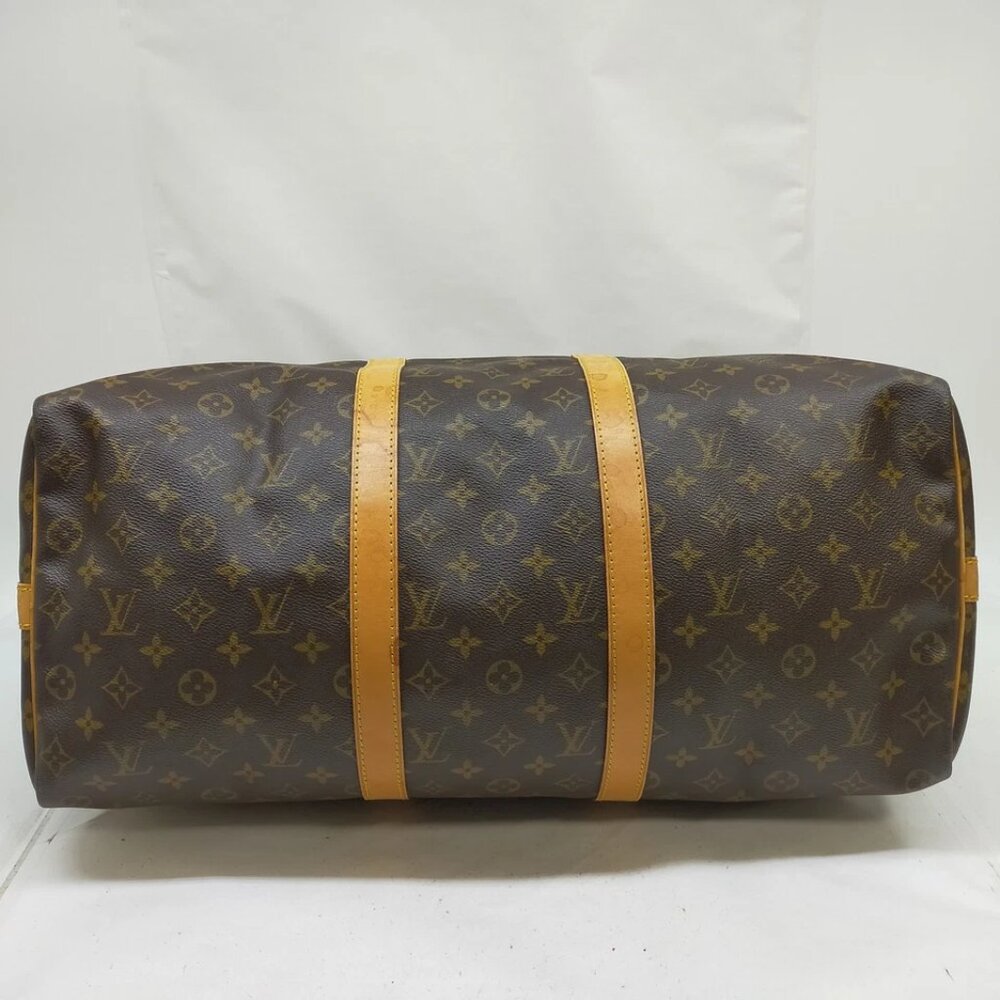 Louis Vuitton LV Boston Bag Keepall Bandouliere 50 Brown Monogram 625-041125 - Picture 4 of 9